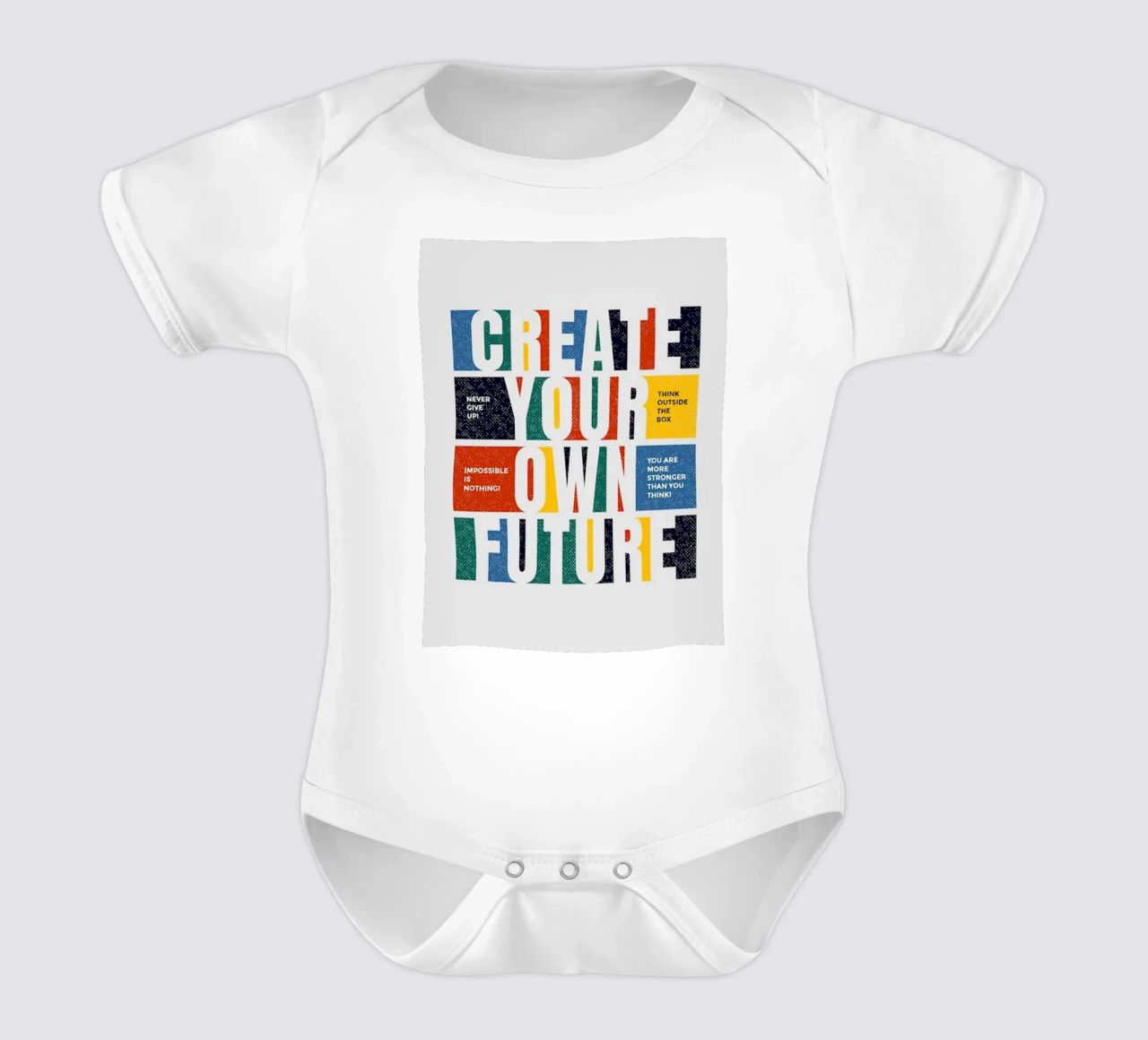 create your own future short-sleeve baby romper by Andara shop