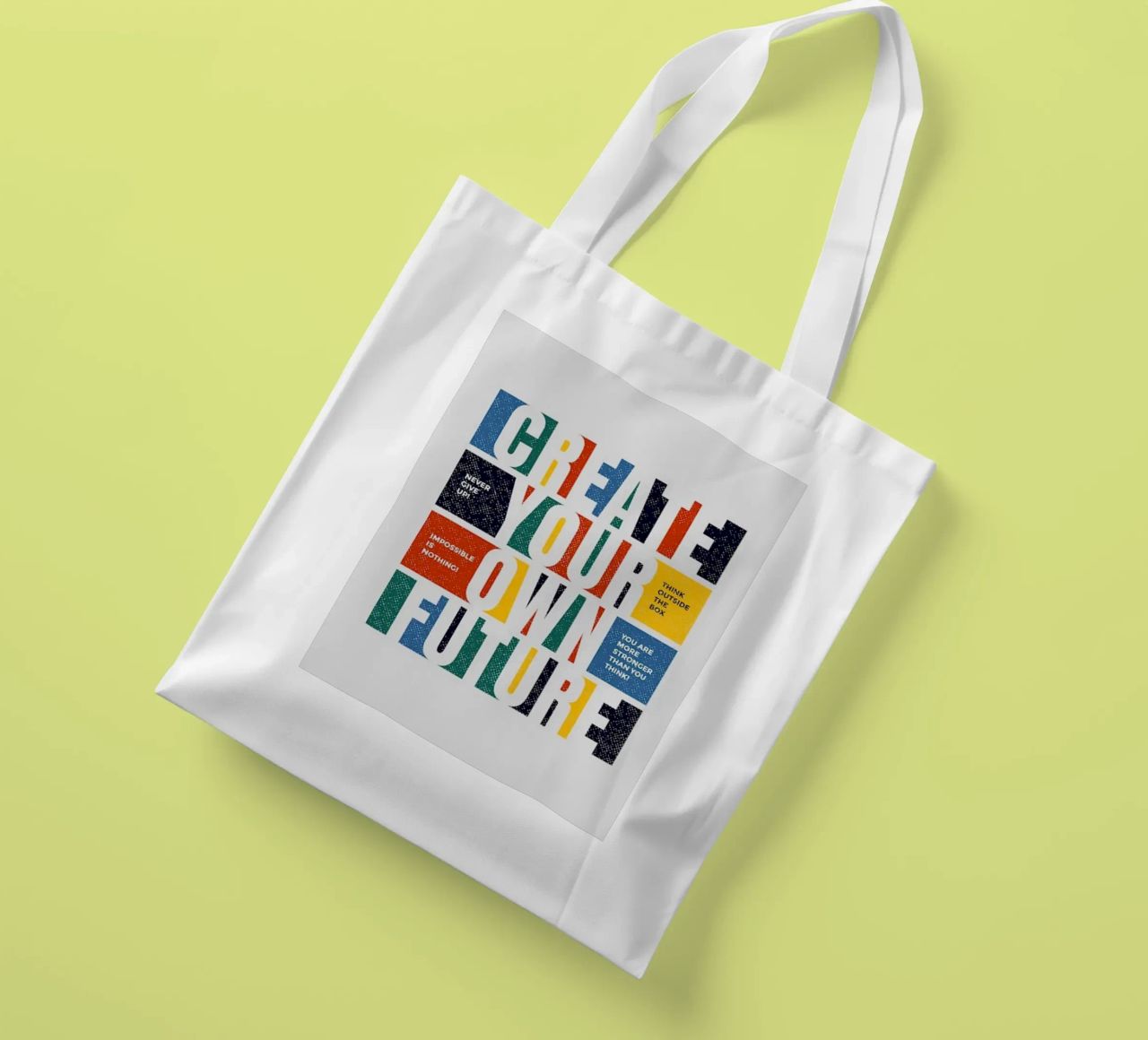 create your own future tote bag by Andara shop