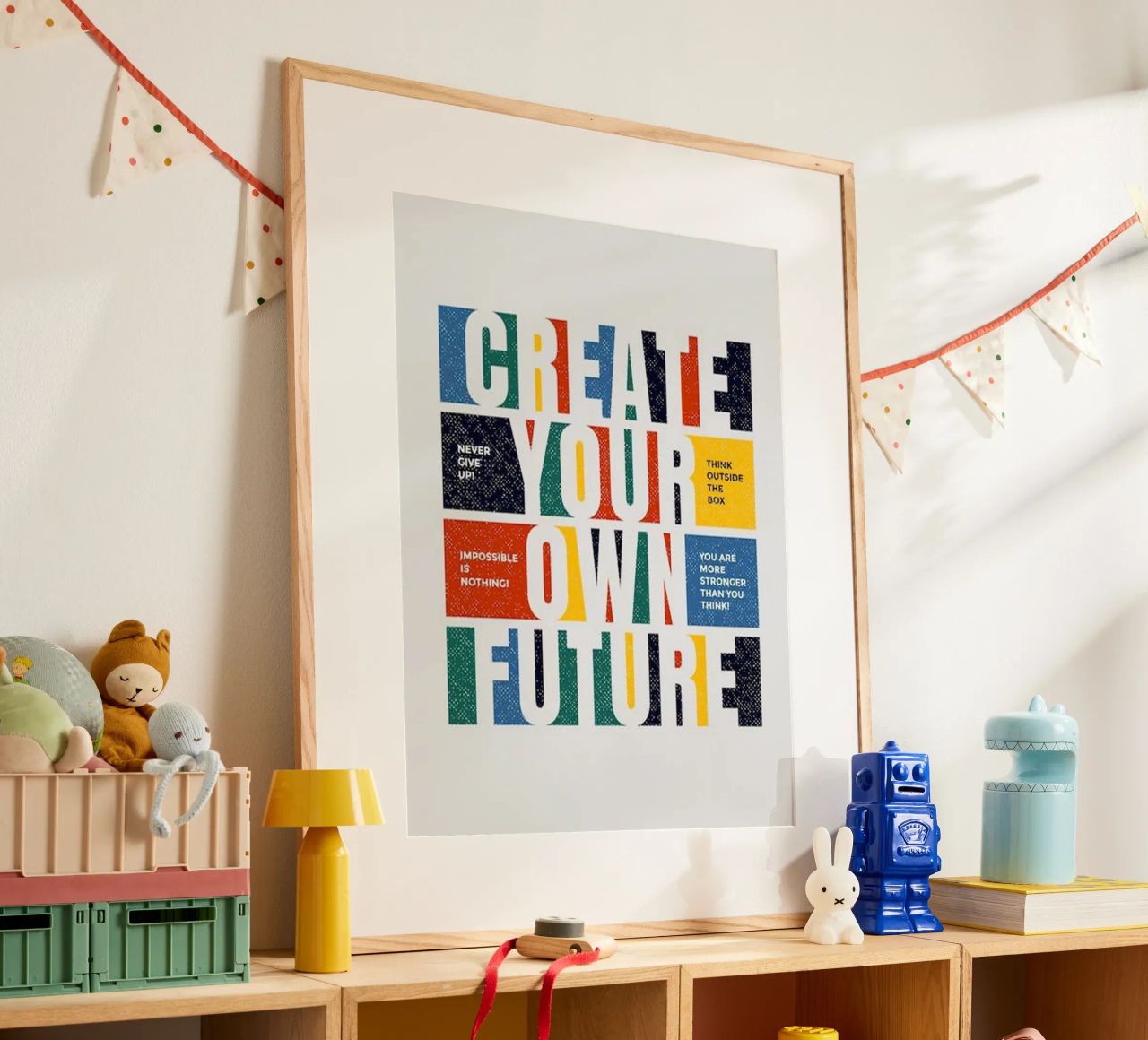 create your own future poster with plastic frame by Andara shop