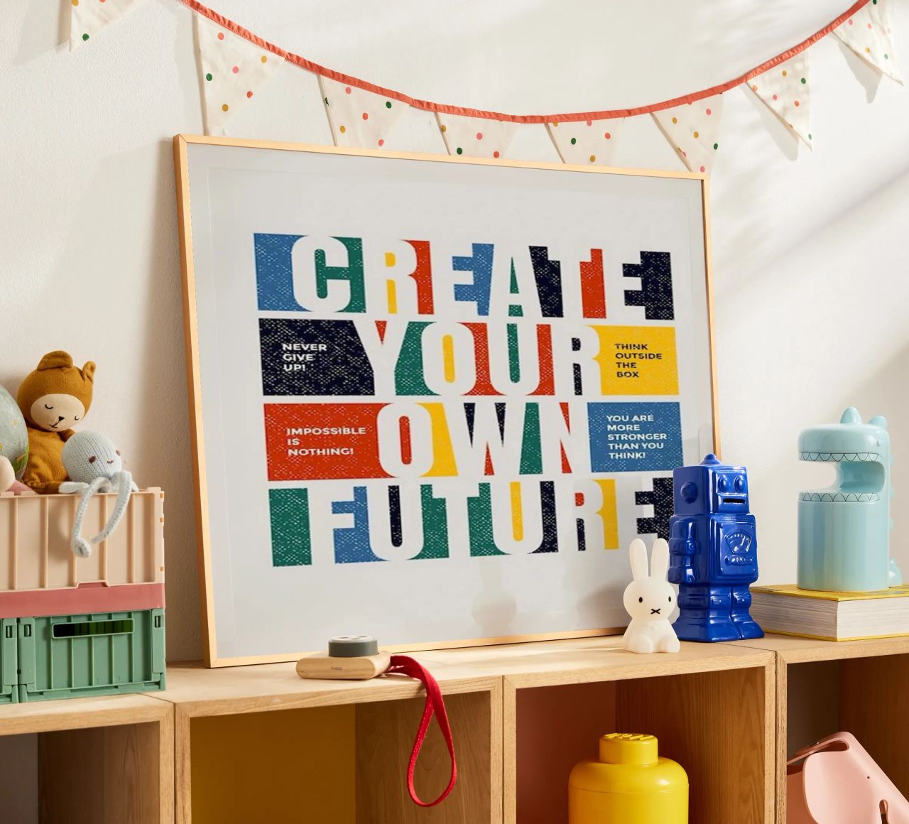 create your own future poster with plastic frame by Andara shop