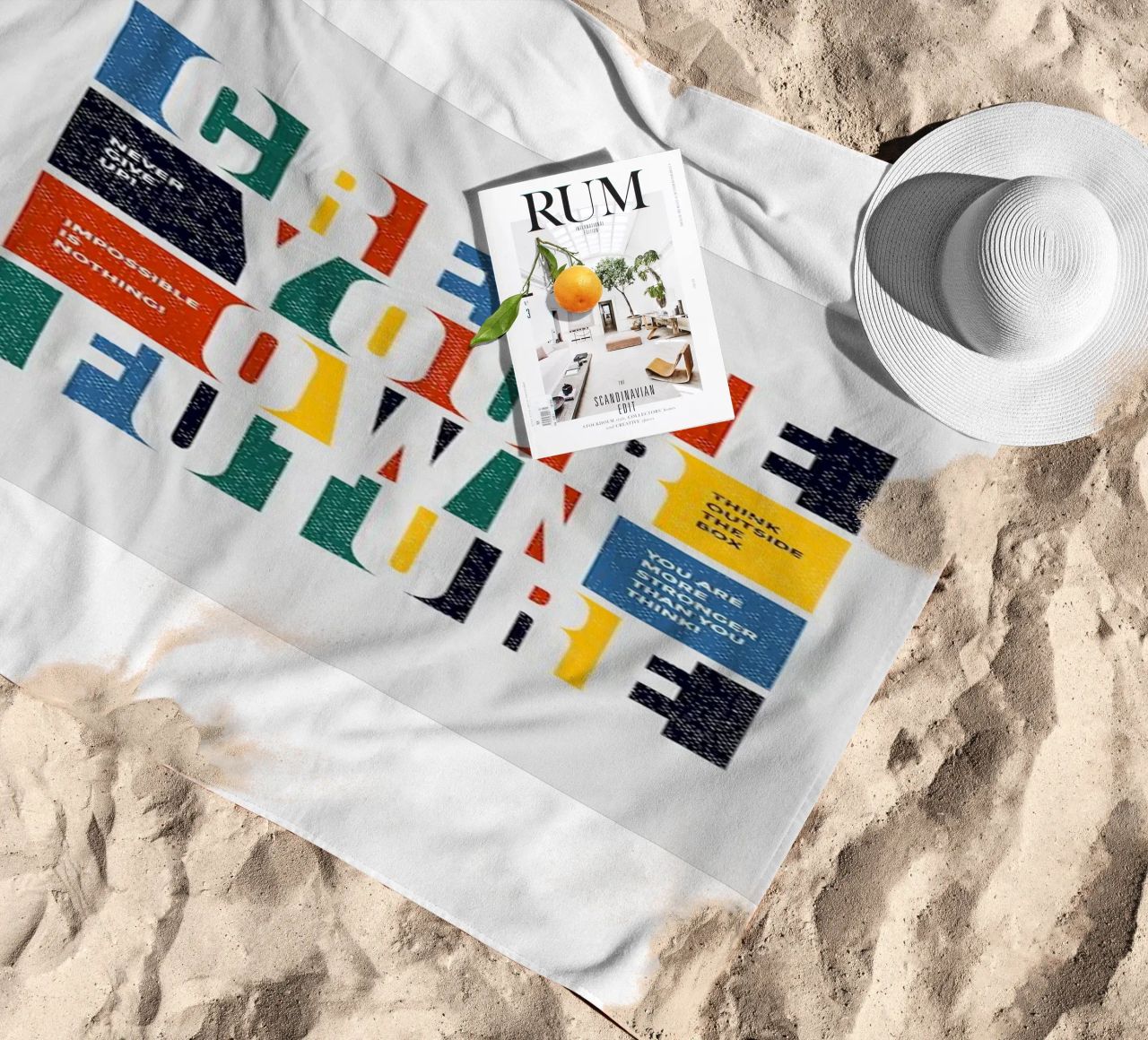 create your own future beach towel by Andara shop