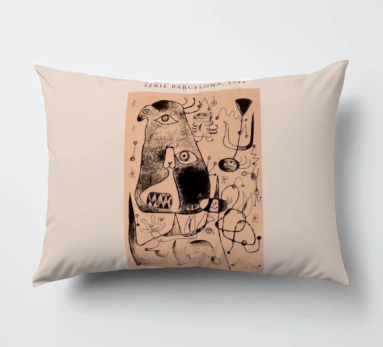 Joan Miro serie barcellona 1944 cuscino da Danielshop