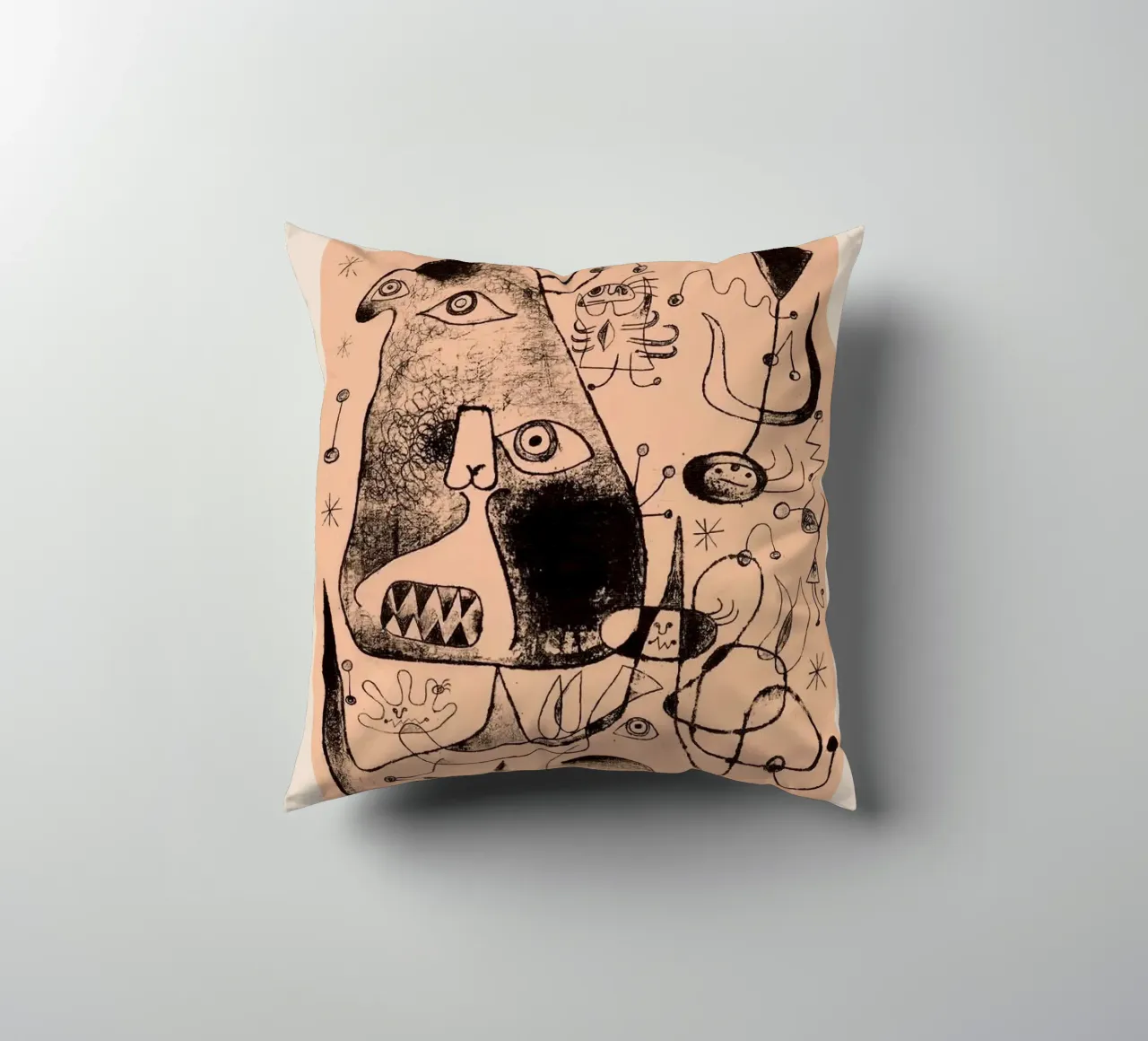 Joan Miro serie barcellona 1944 cuscino da Danielshop
