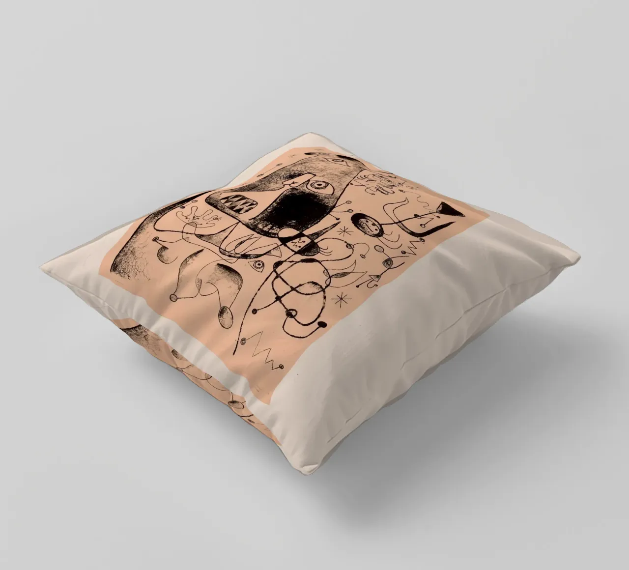 Joan Miro serie barcellona 1944 cuscino da Danielshop