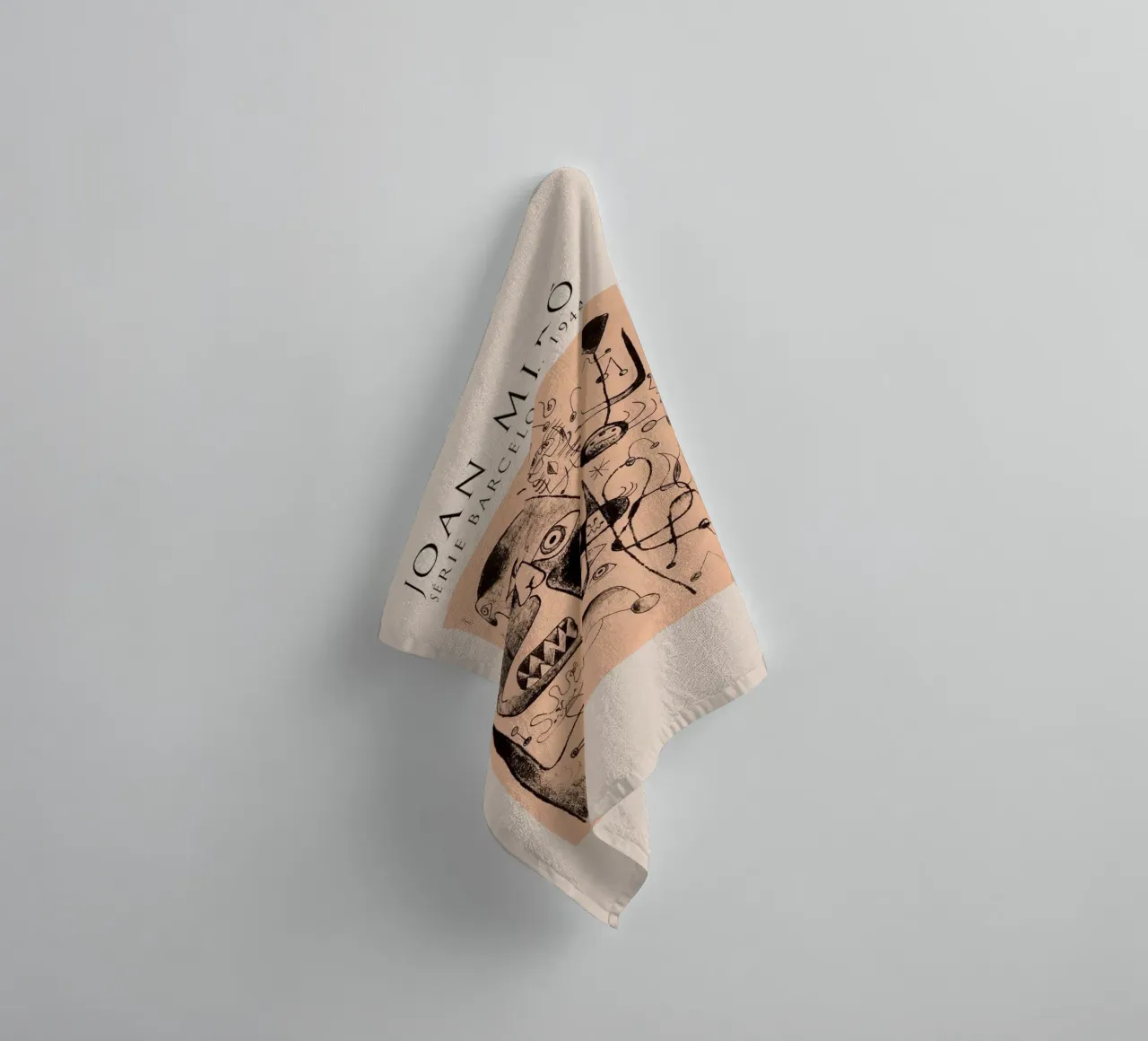 Joan Miro series barcelona 1944 towel by Danielshop