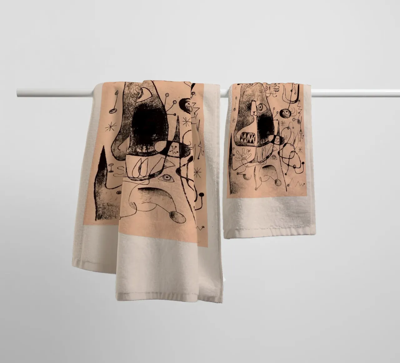 Joan Miro series barcelona 1944 towel by Danielshop