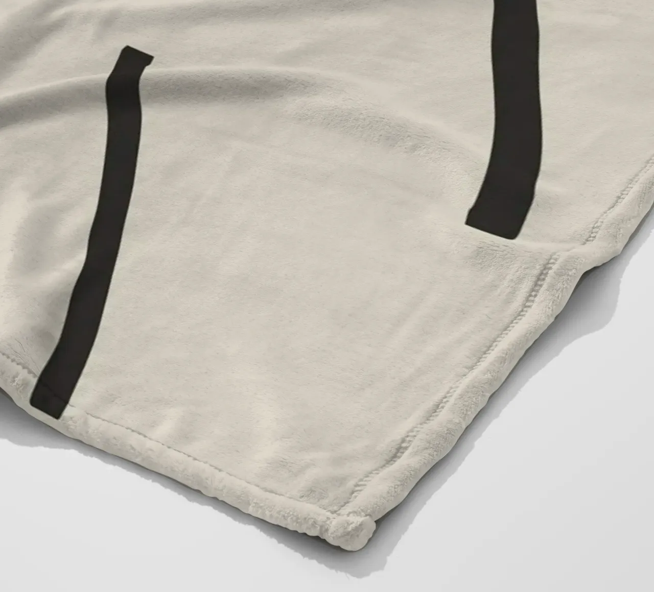 Gatto line art coperta in pile da Little Dean