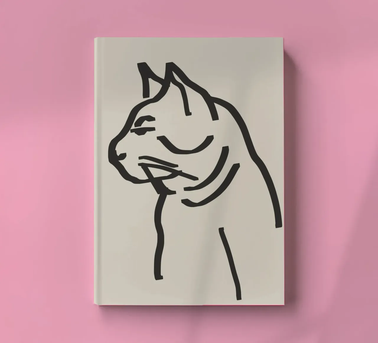 Line art cat notebook by Little Dean