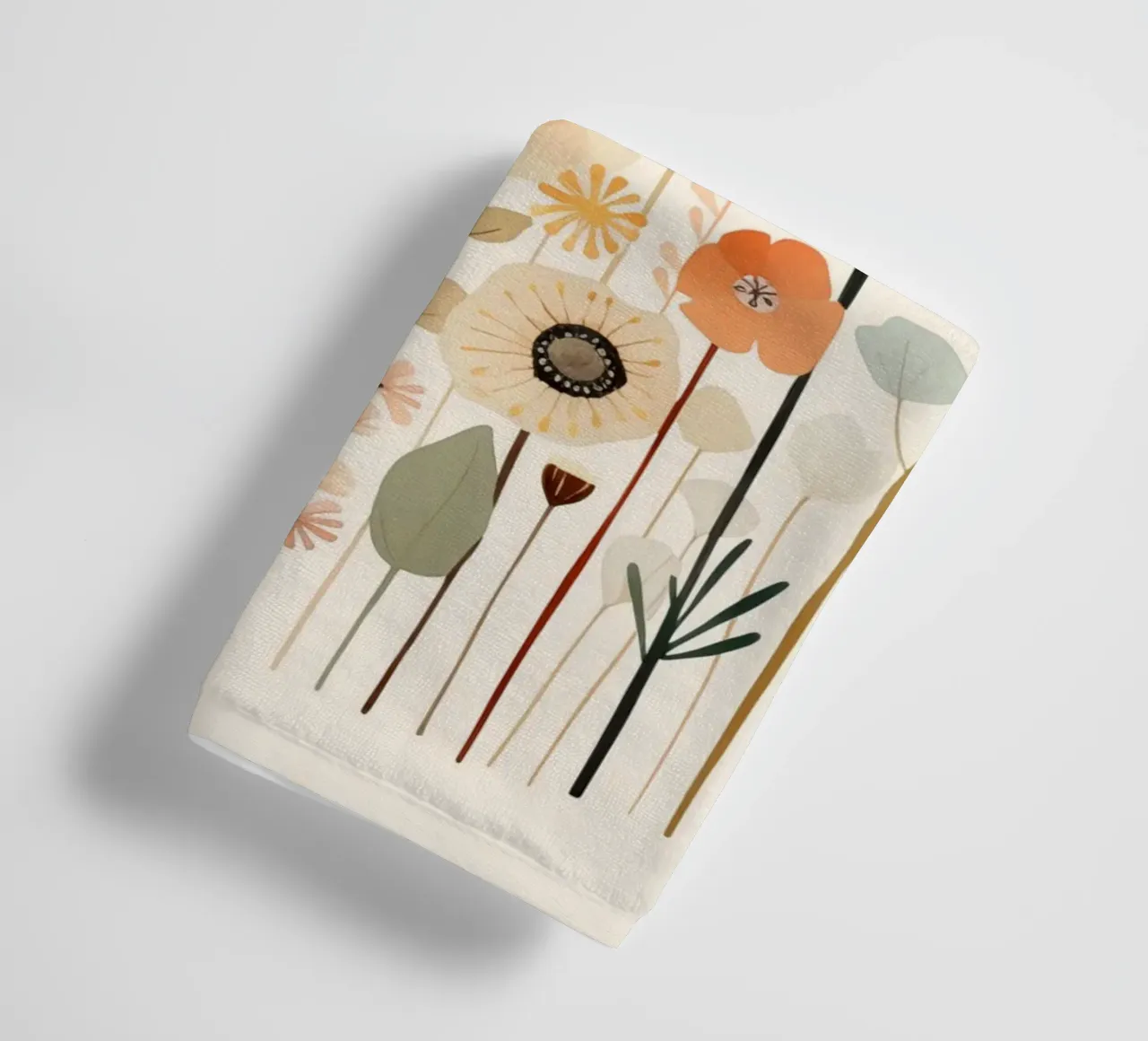 Floral abstraction towel by Imagine