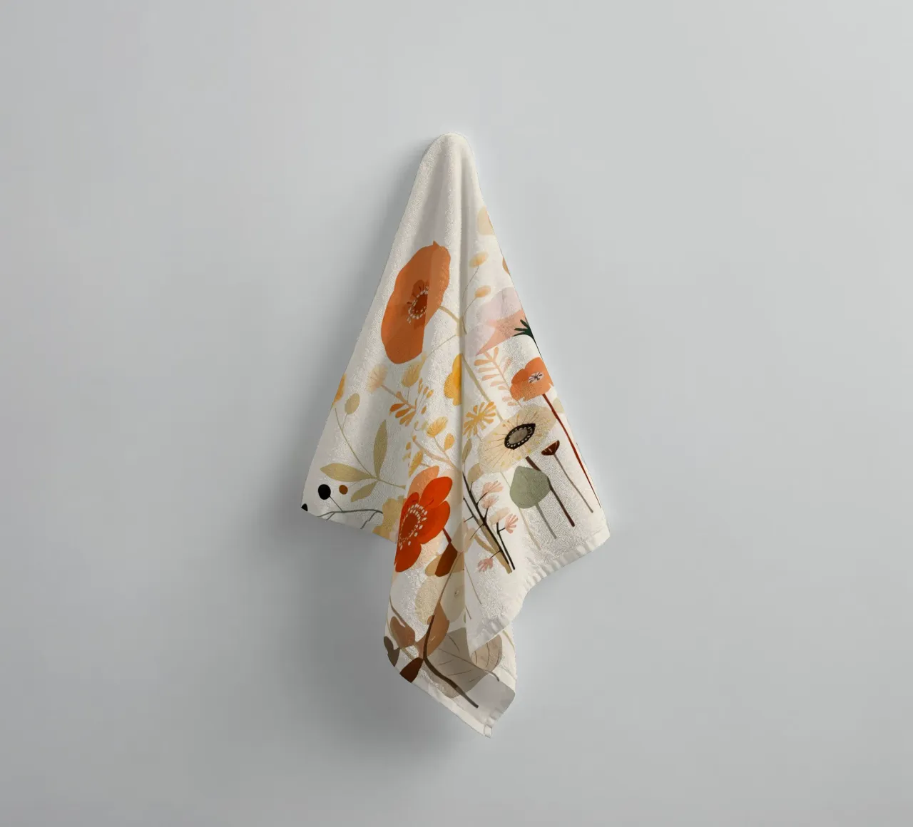 Floral abstraction towel by Imagine