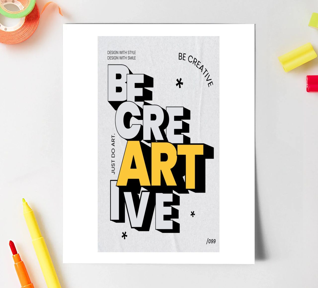 be creative sticker sheet by Andara shop