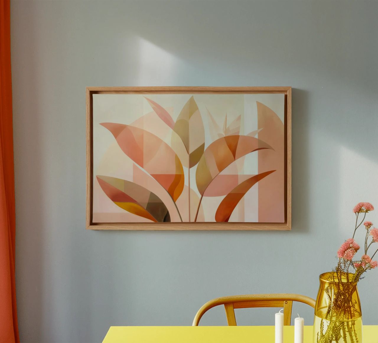 Bloem abstract canvas van Imagine