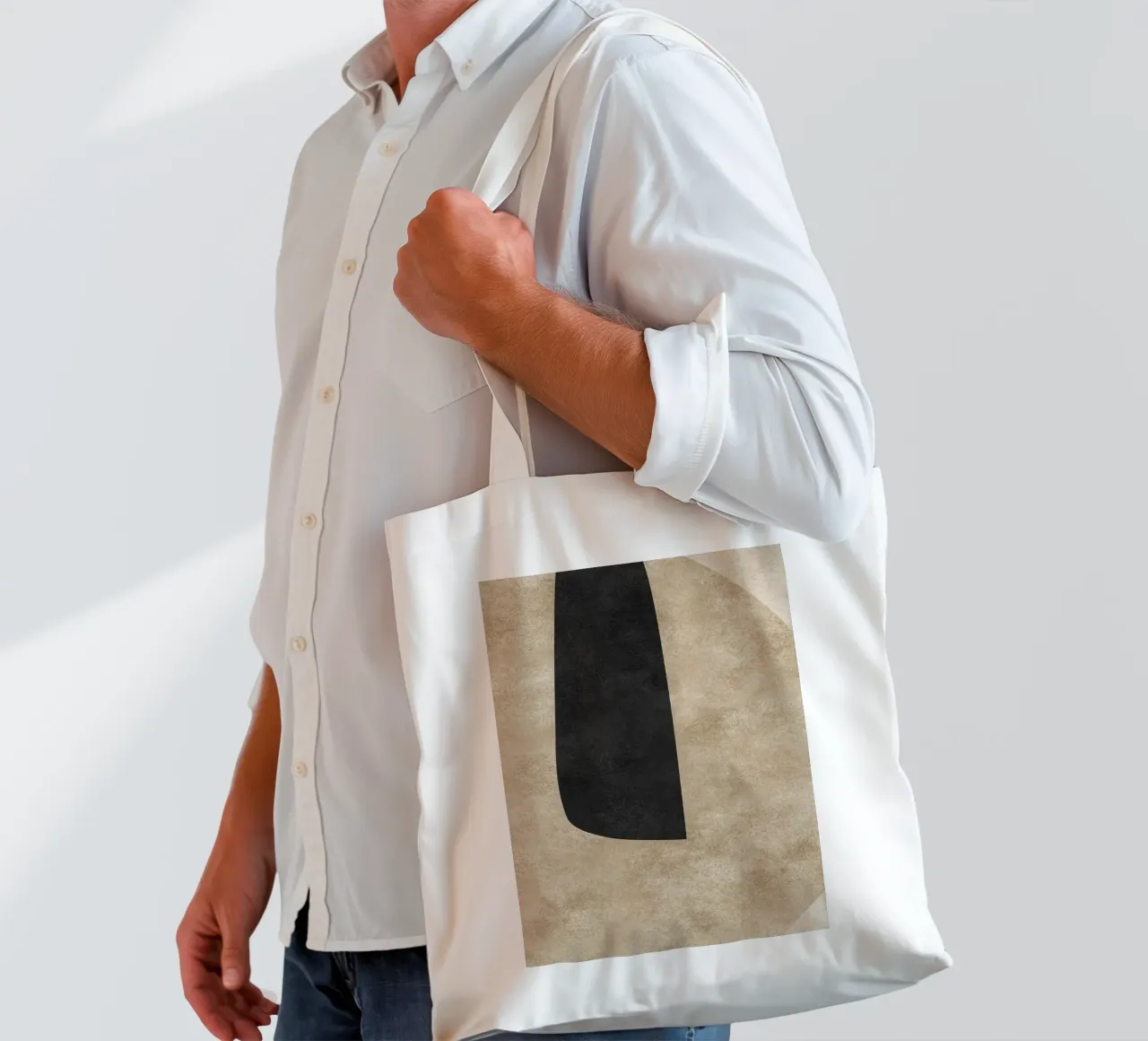 abstract boho line borsa in juta da vintageshop