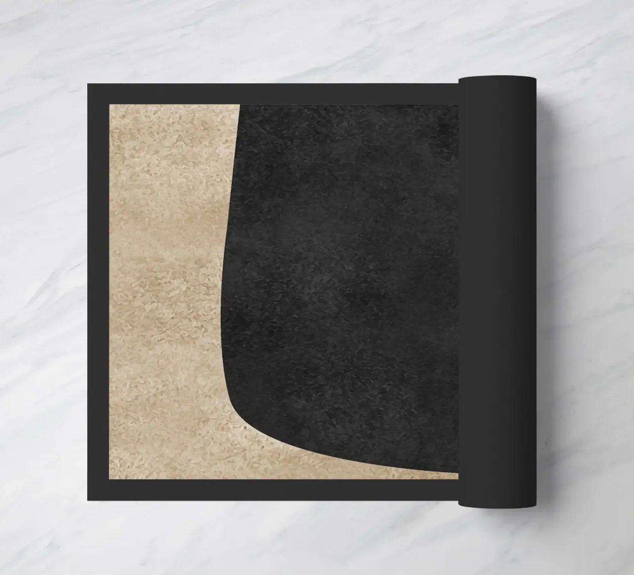 abstract boho line Fußmatte von vintageshop