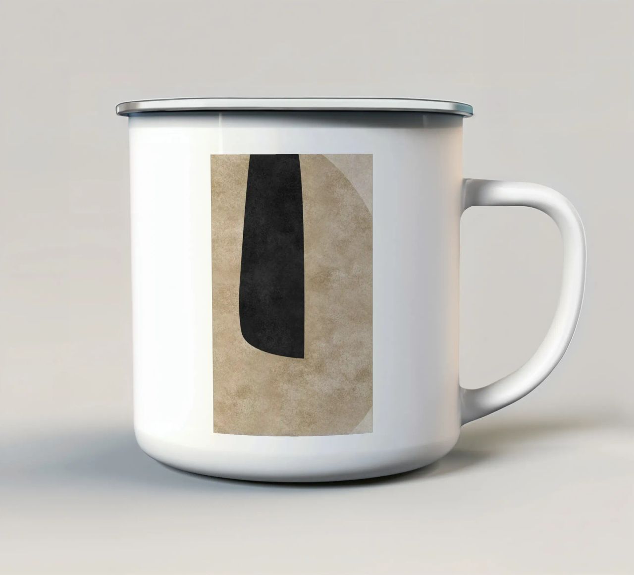 abstract boho line tazza in smalto da vintageshop