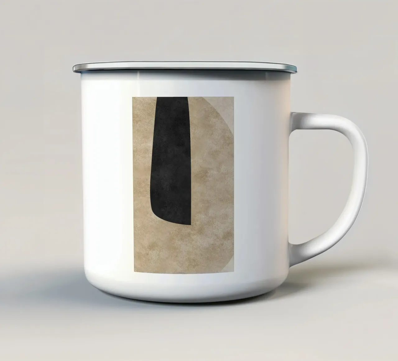 abstract boho line Emaille Tasse von vintageshop