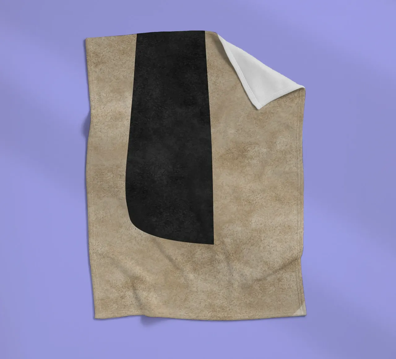 abstract boho line coperta in pile da vintageshop