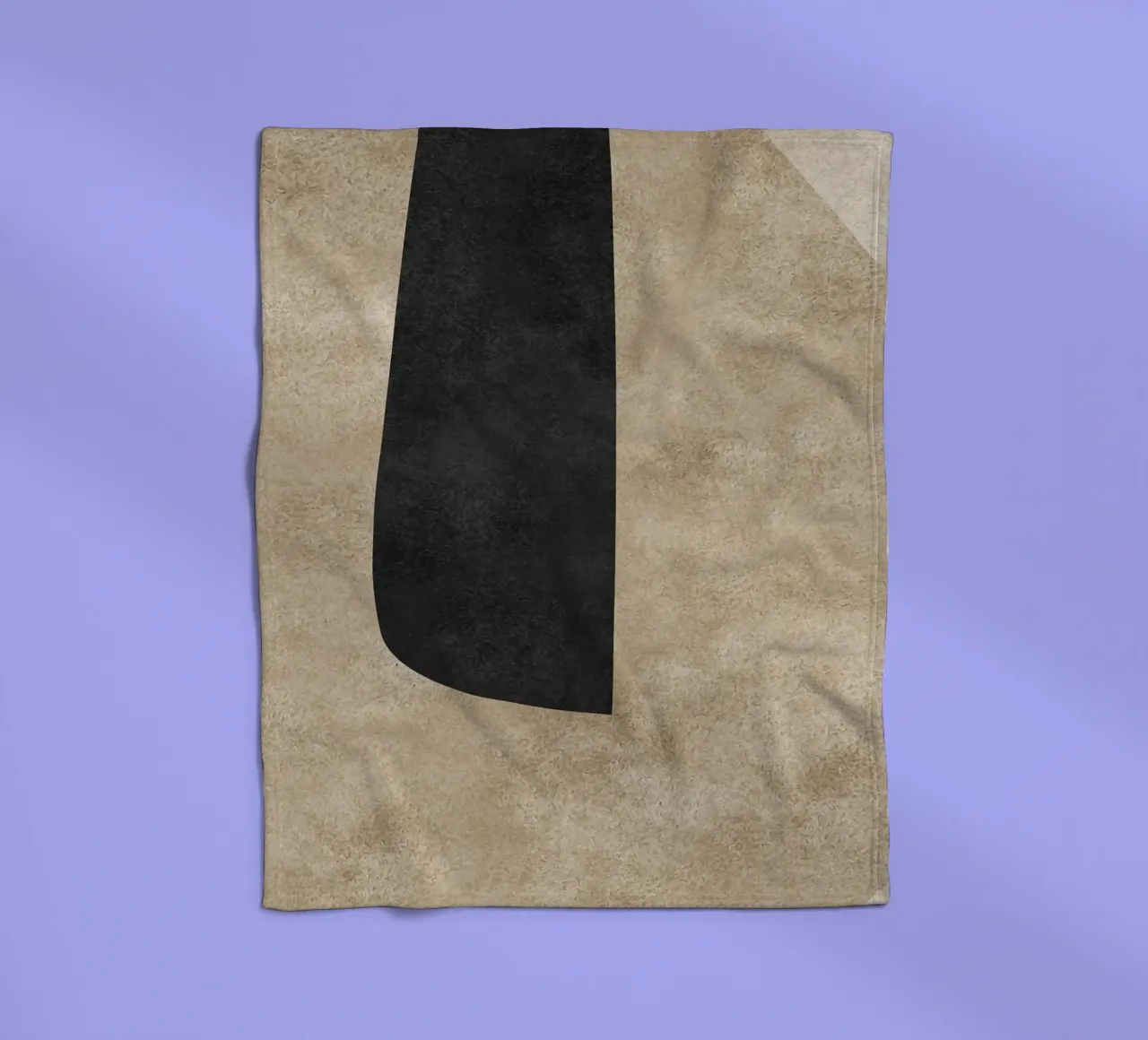 abstract boho line coperta in pile da vintageshop