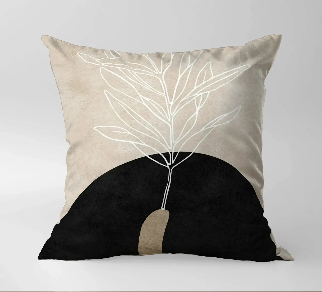 abstract boho leaf cuscino da vintageshop