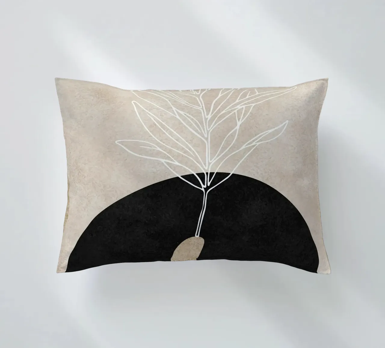 abstract boho leaf cuscino da vintageshop