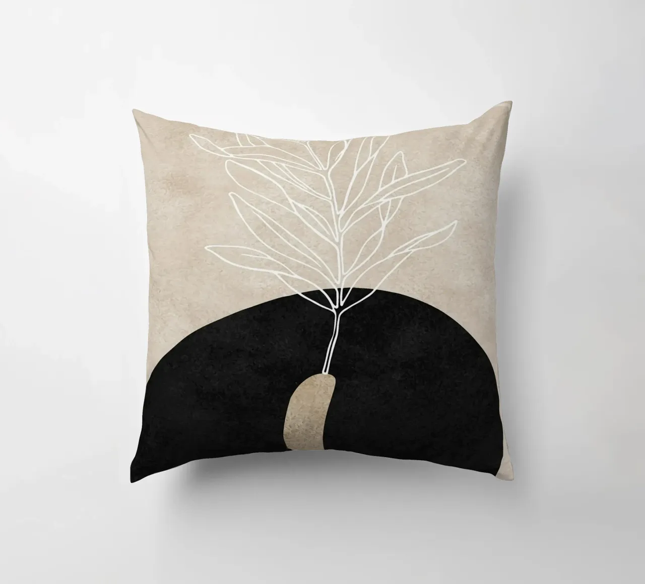 abstract boho leaf cuscino da vintageshop