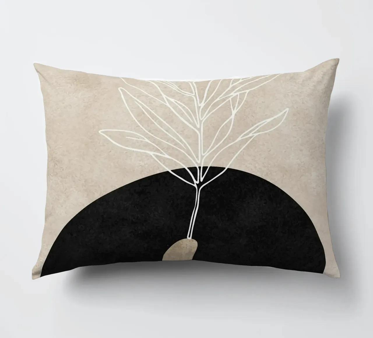abstract boho leaf cuscino da vintageshop