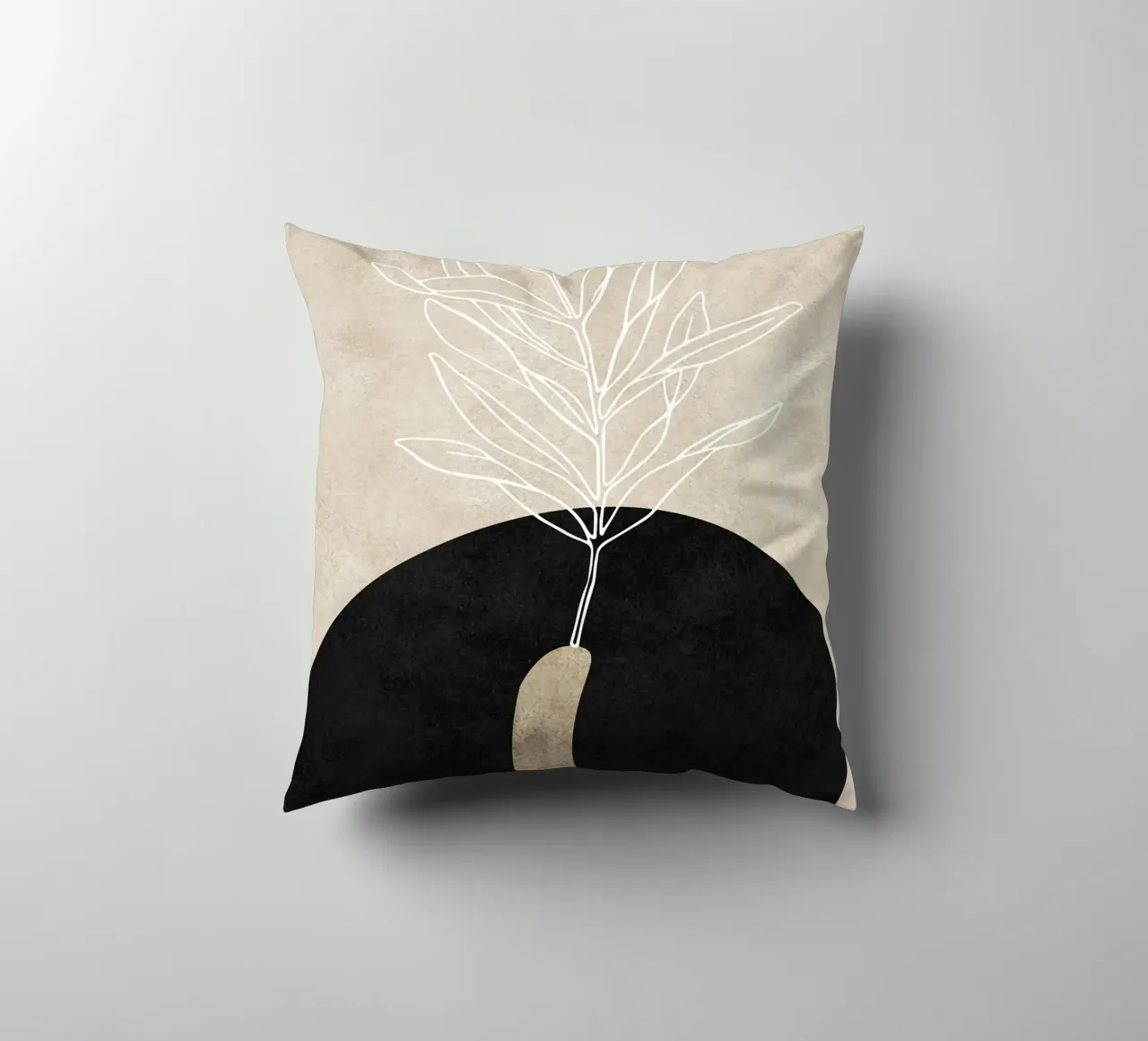 abstract boho leaf cuscino da vintageshop