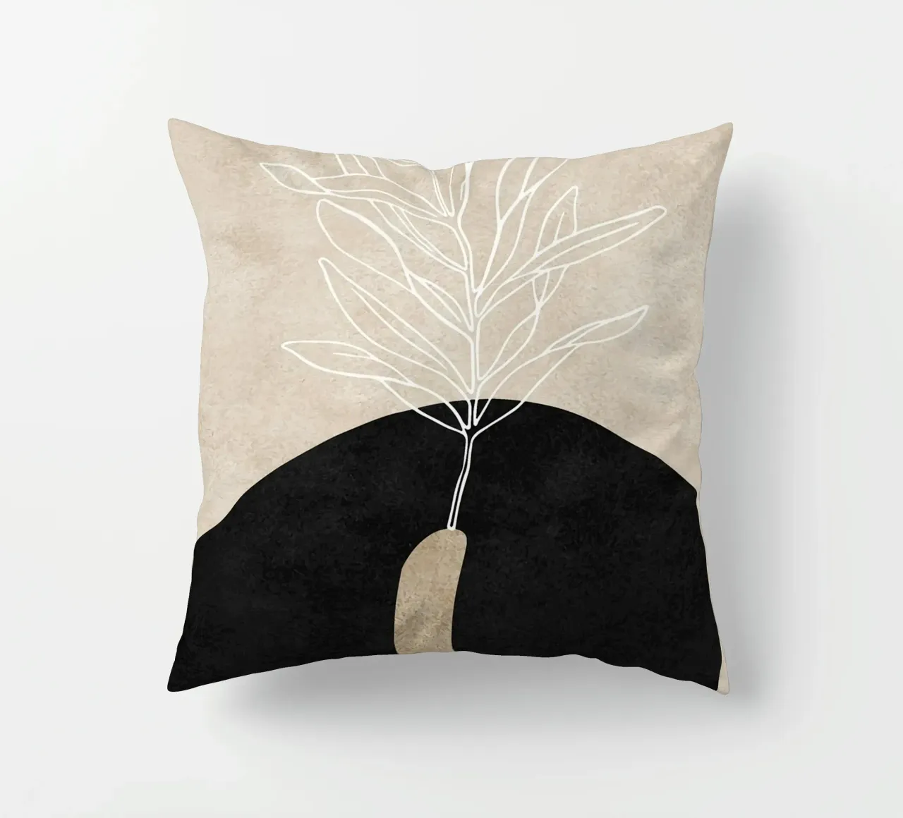 abstract boho leaf cuscino da vintageshop