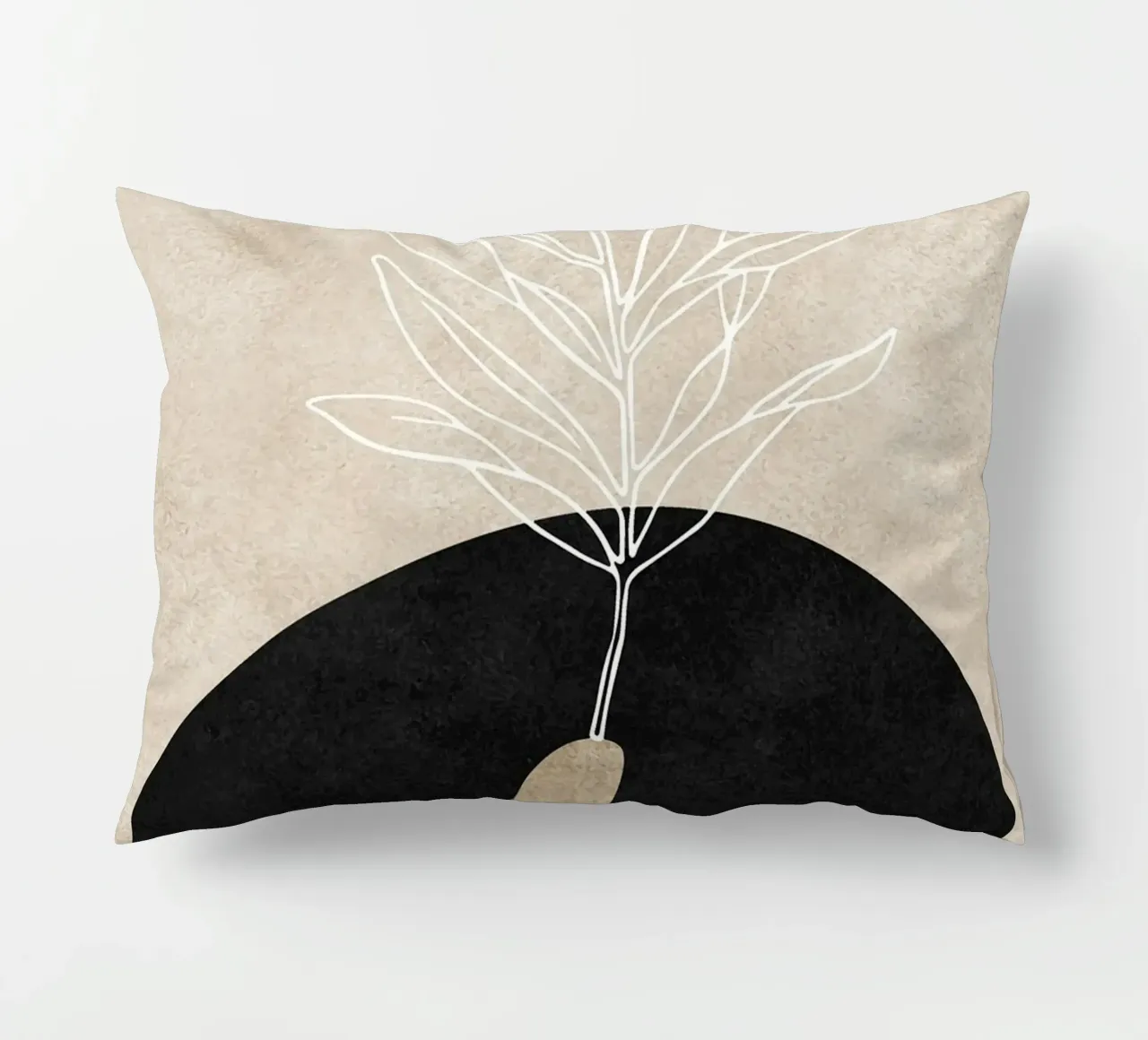 abstract boho leaf cuscino da vintageshop