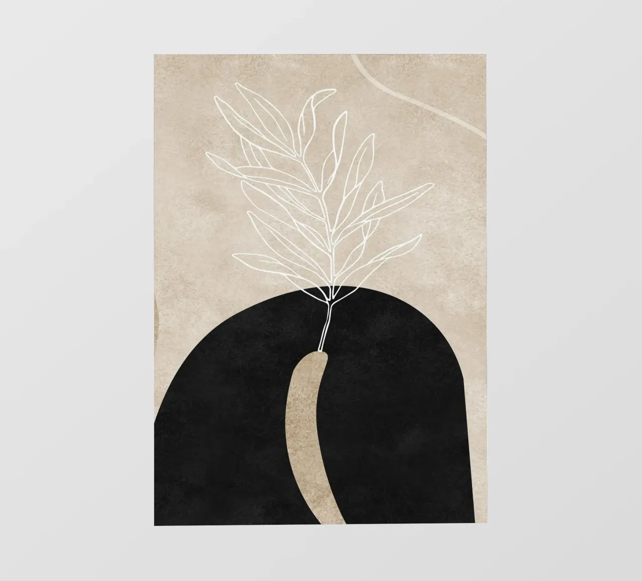 abstract boho leaf pellicola backlit da vintageshop