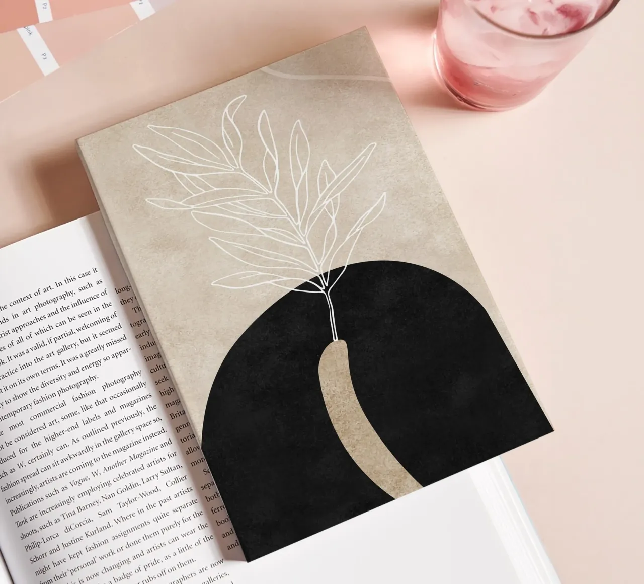 abstract boho leaf diario da vintageshop