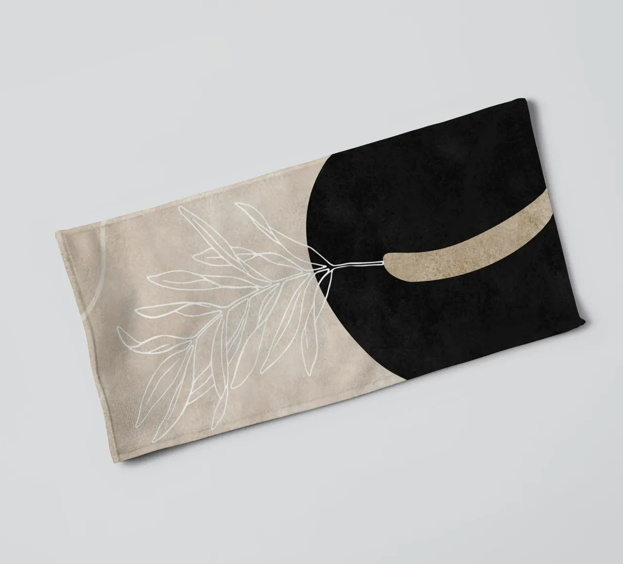 abstract boho leaf asciugamano da bagno da vintageshop