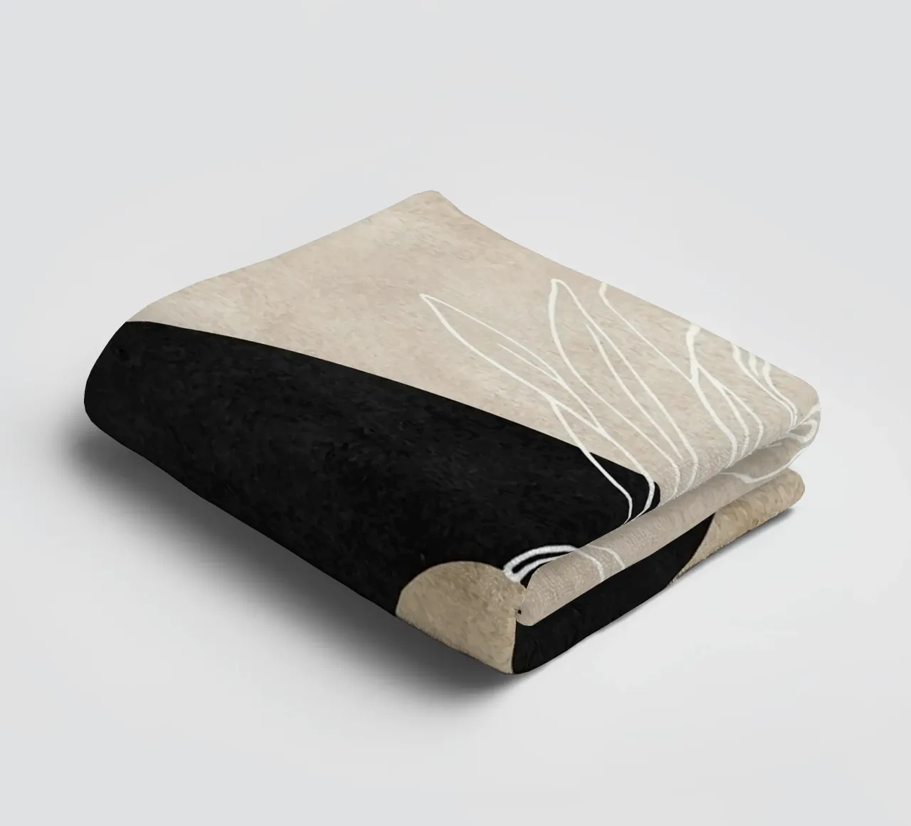 abstract boho leaf asciugamano da bagno da vintageshop