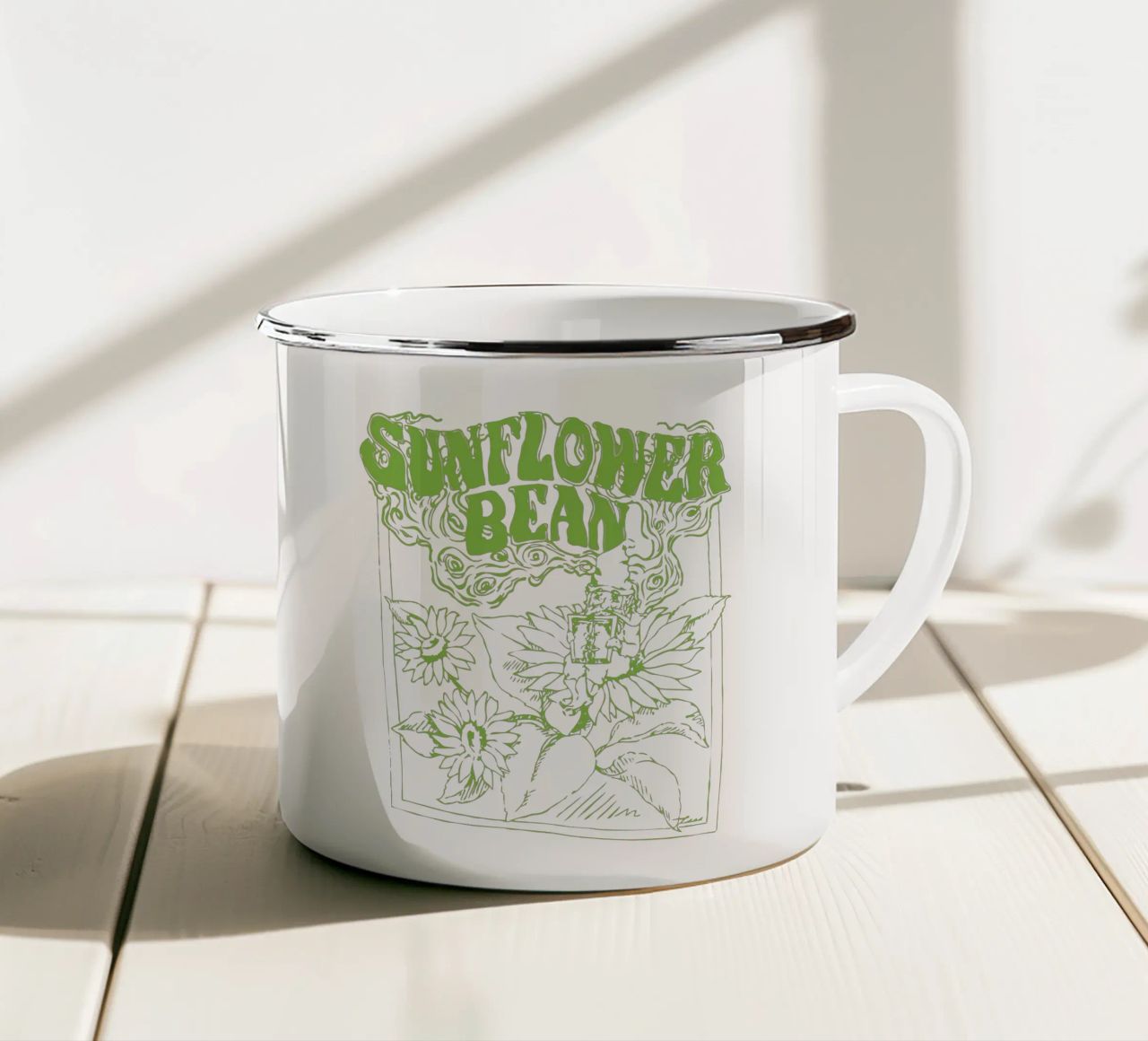 Sunflower Bean Right tazza in smalto da MR.A