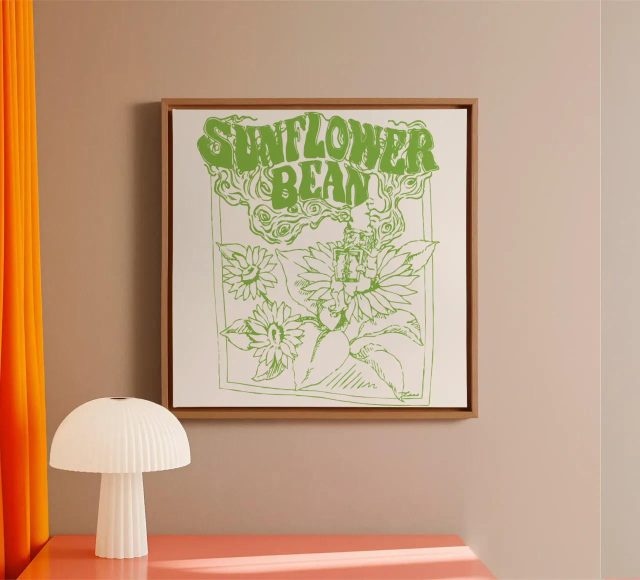 Sunflower Bean Right tela con Cornice a cassetta da MR.A