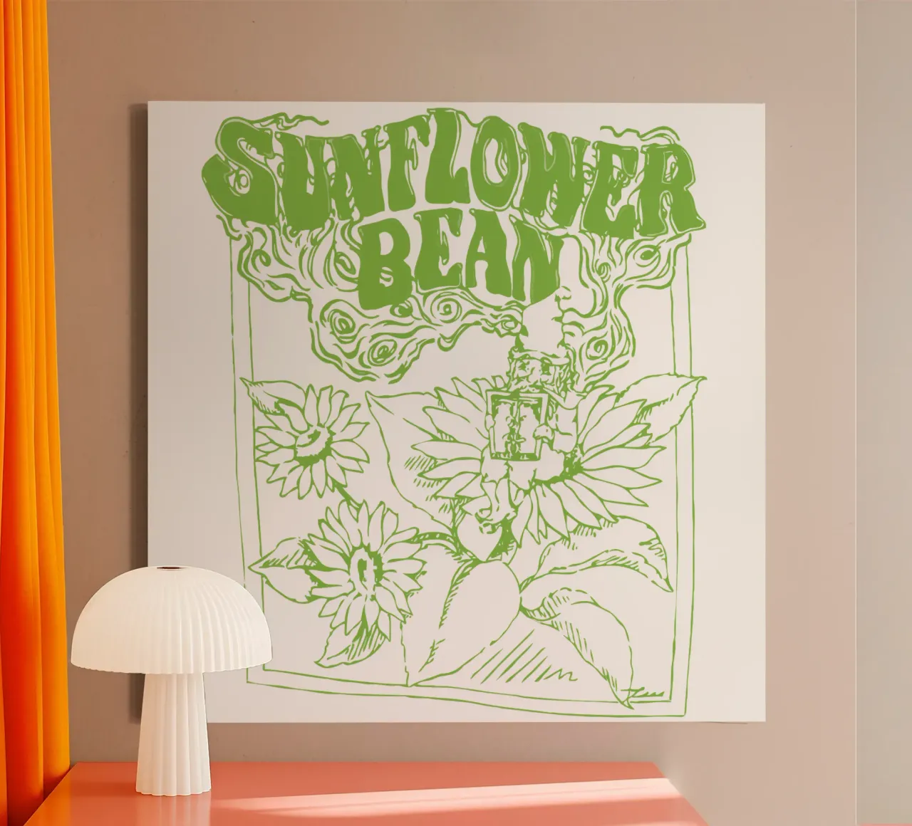 Sunflower Bean Right tela con Cornice a cassetta da MR.A