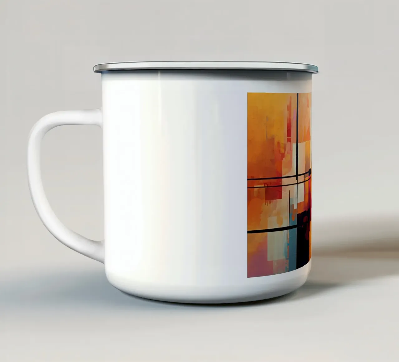 Arte da parete di Imagine tazza in smalto da Imagine