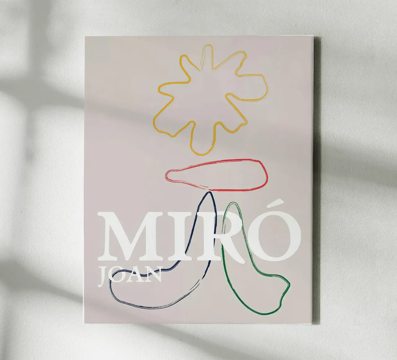 Joan Miro Moderne Kunst canvas met Baklijst van Danielshop