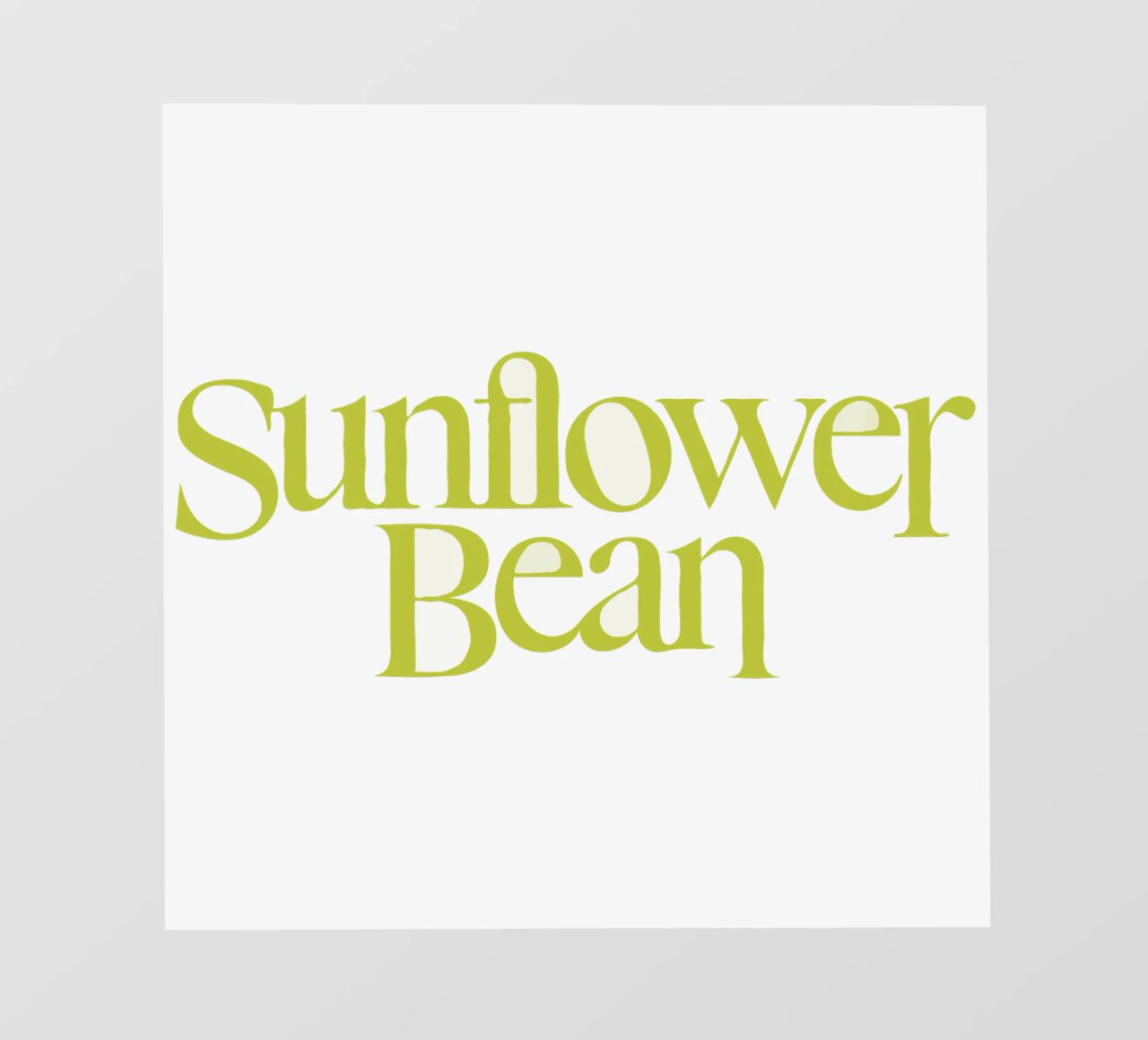 Sunflower Bean Typography pellicola backlit da MR.A