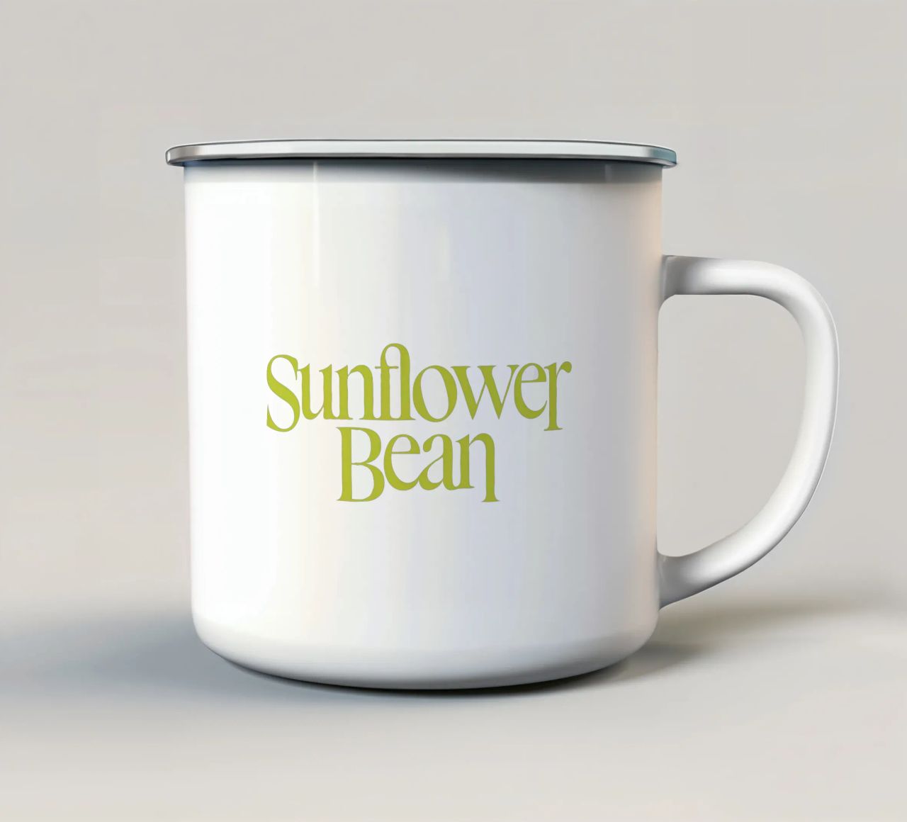 Sunflower Bean Typography tazza in smalto da MR.A