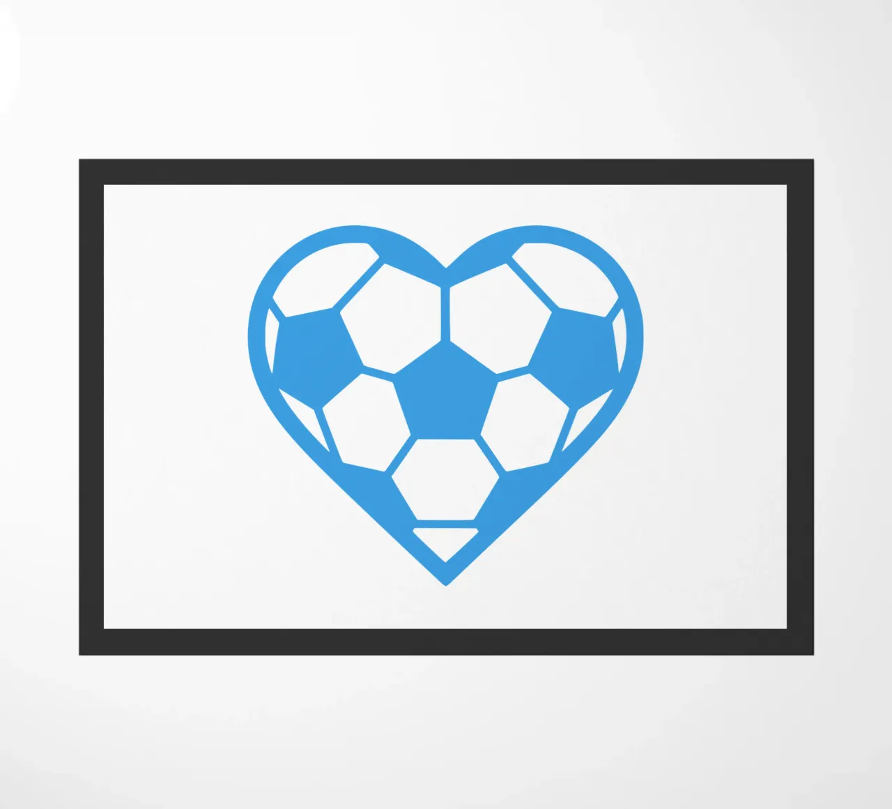 Cuore di calcio zerbino da LucernePictures