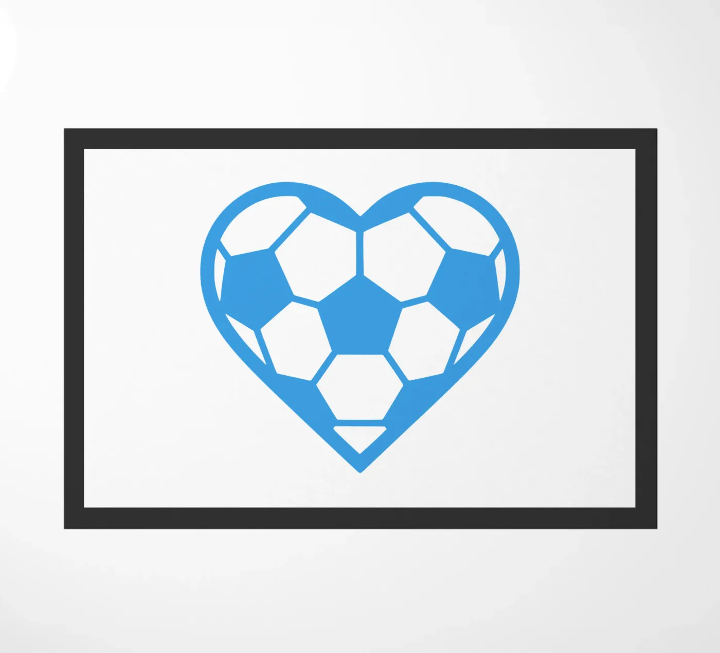 Cuore di calcio zerbino da LucernePictures