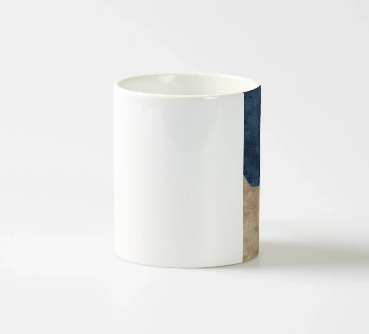 abstract boho blue wave tazza in ceramica da vintageshop