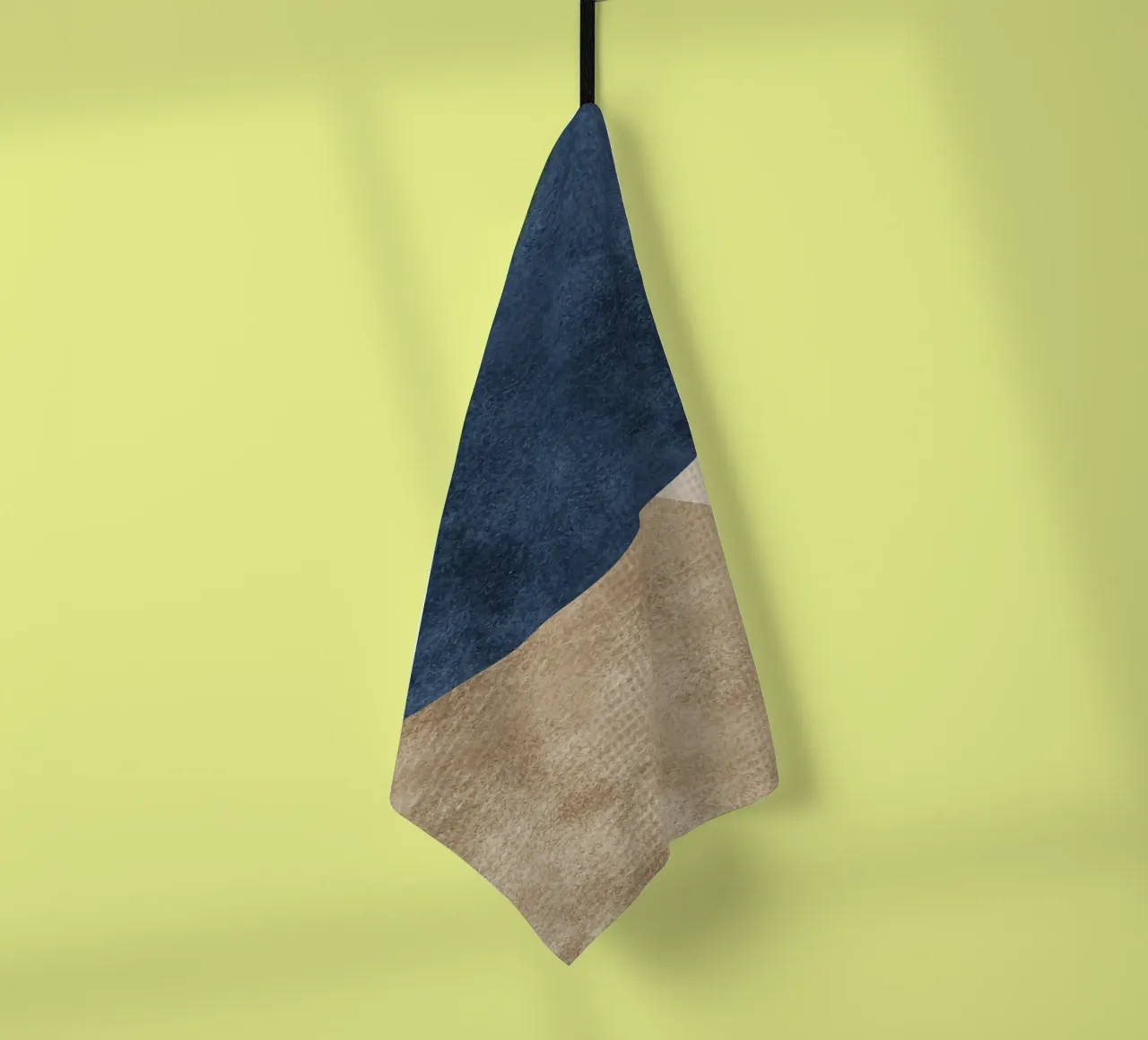 abstract boho blue wave canovaccio da cucina da vintageshop