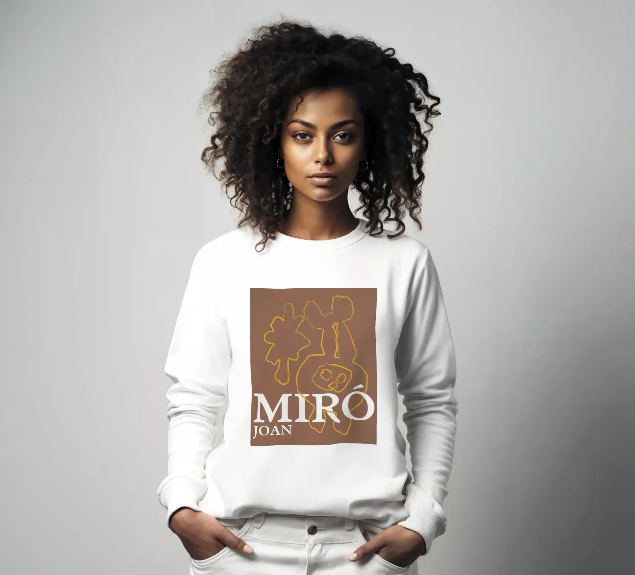 Joan Miro Arte minimalista felpa da Danielshop