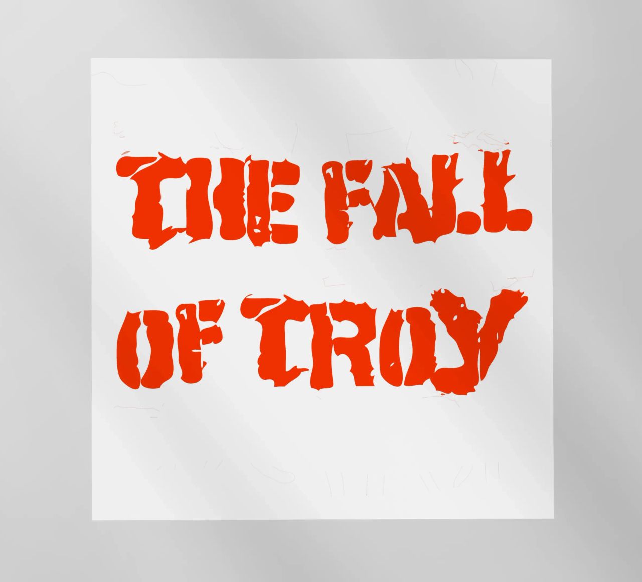 The Fall of Troy Font pellicola backlit da MR.A
