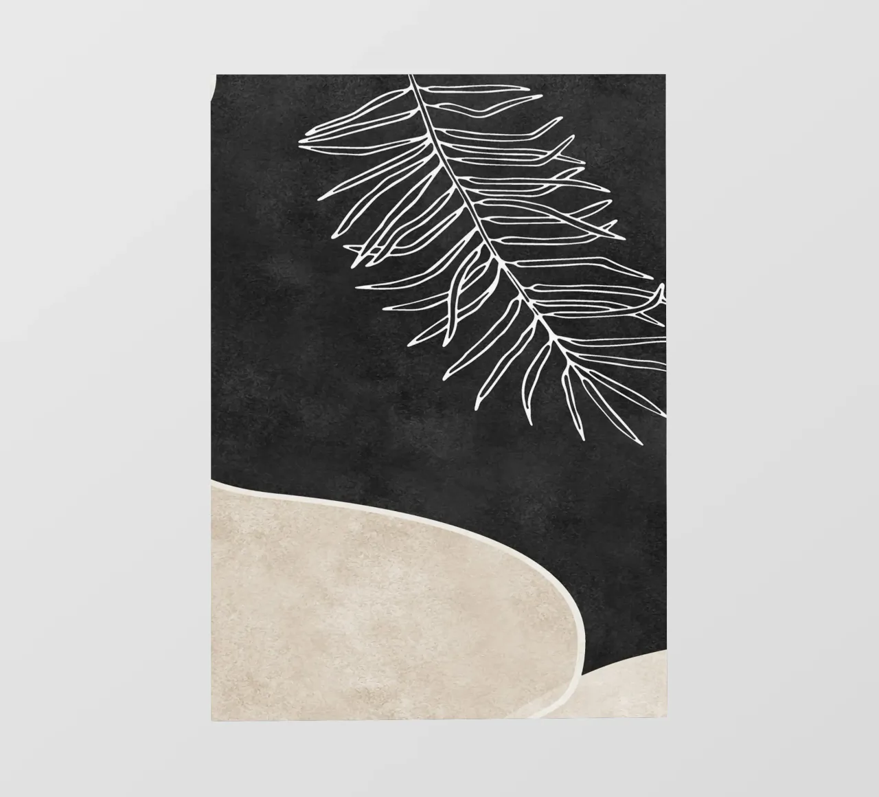 abstract boho white leaf pellicola backlit da vintageshop