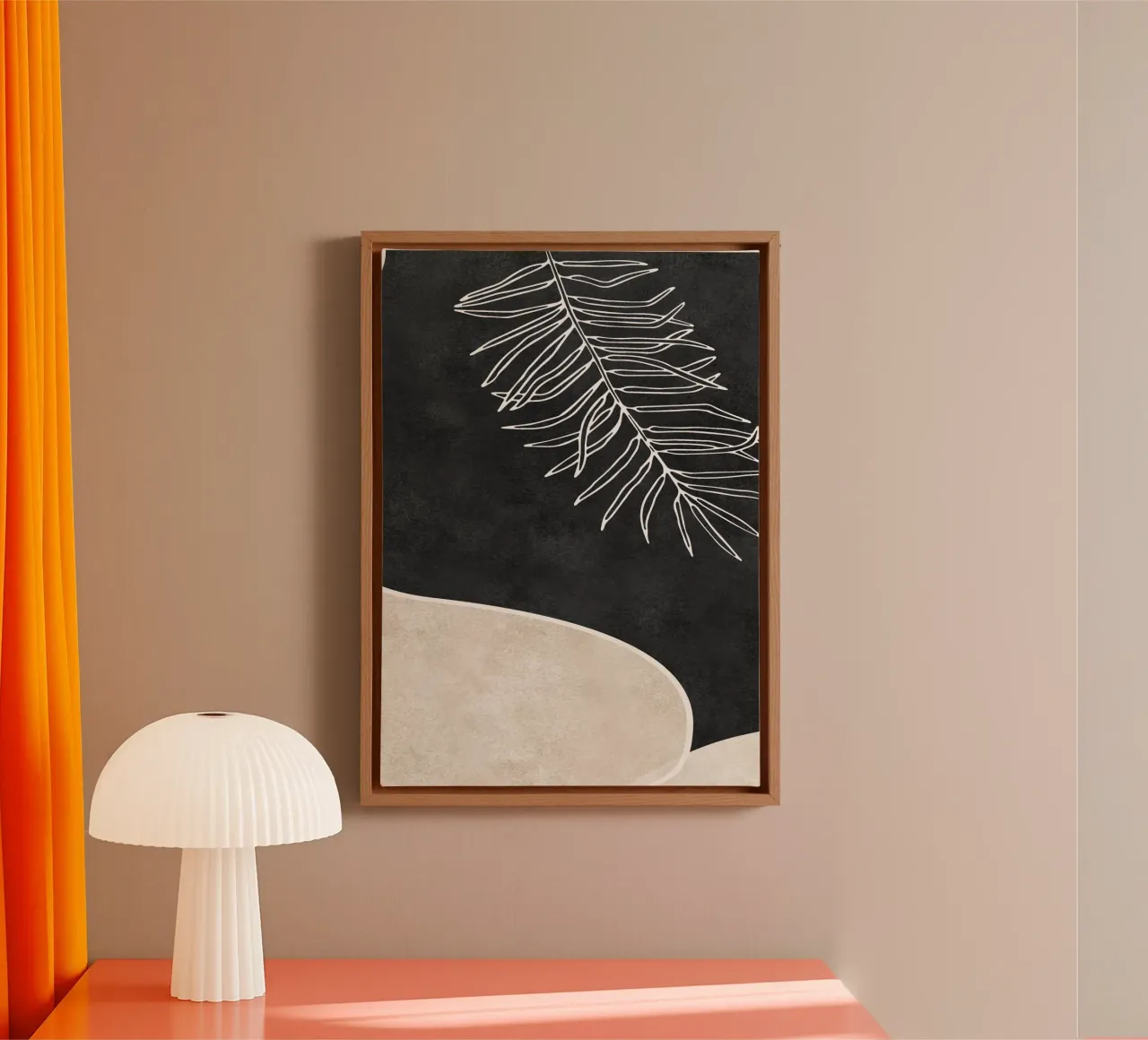 abstract boho white leaf tela da vintageshop