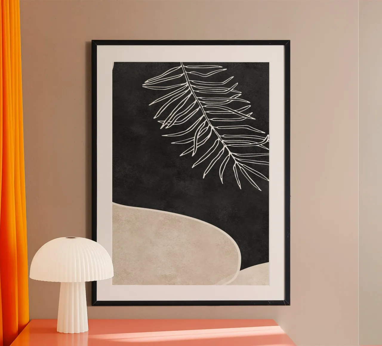 abstract boho white leaf carta hahnemühle da vintageshop