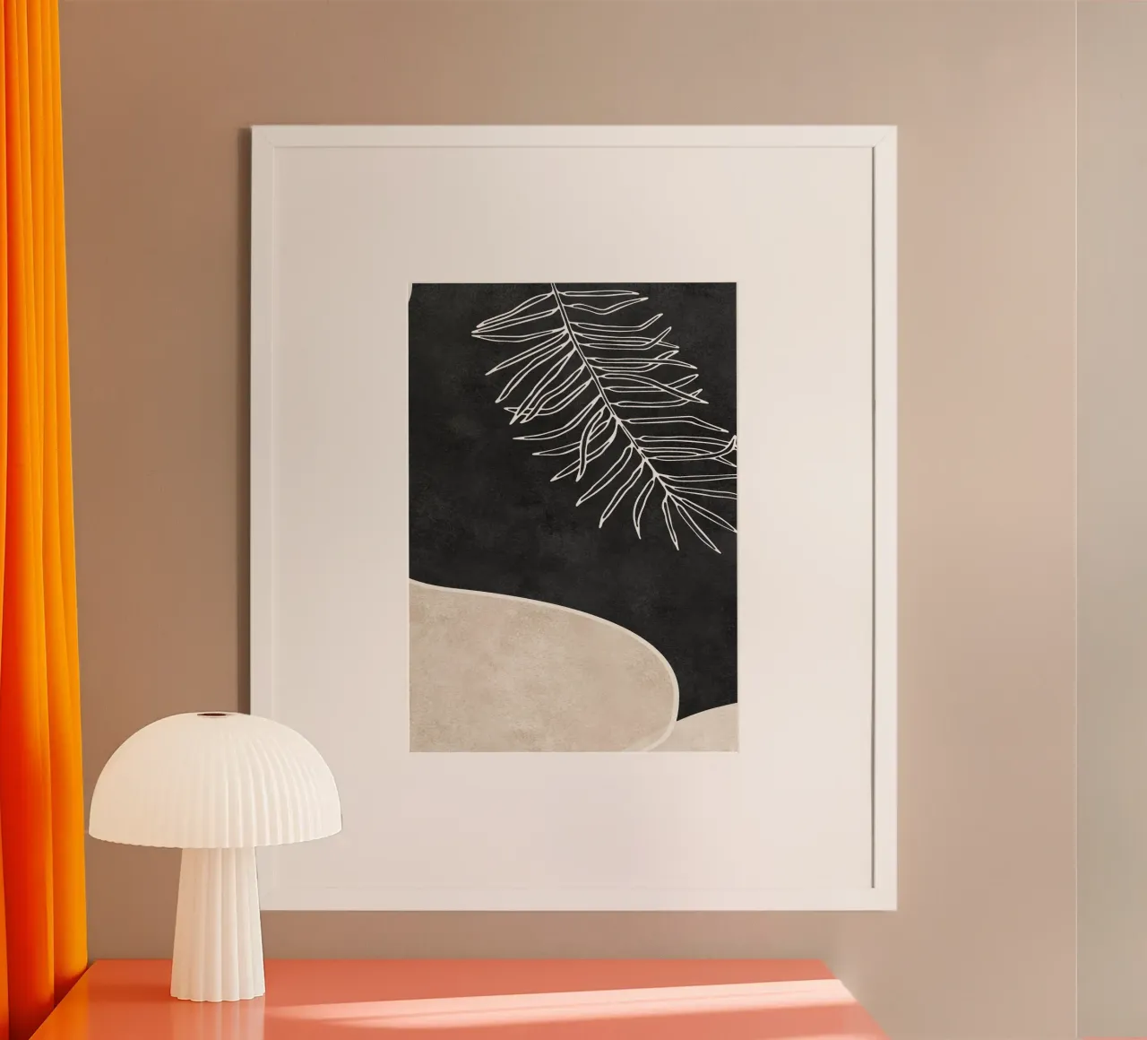 abstract boho white leaf carta hahnemühle da vintageshop